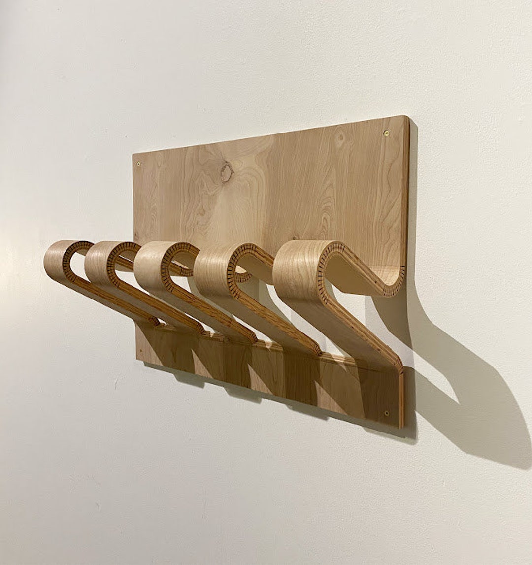Birch Curved Coat Rack - Etsy