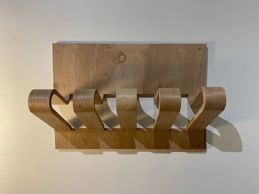 Birch Curved Coat Rack - Etsy