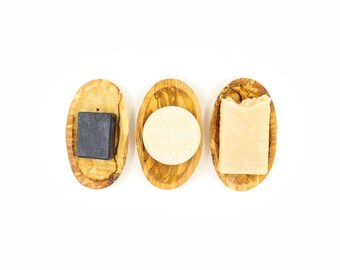 Olive wood soap dish / Olive wood soap tray