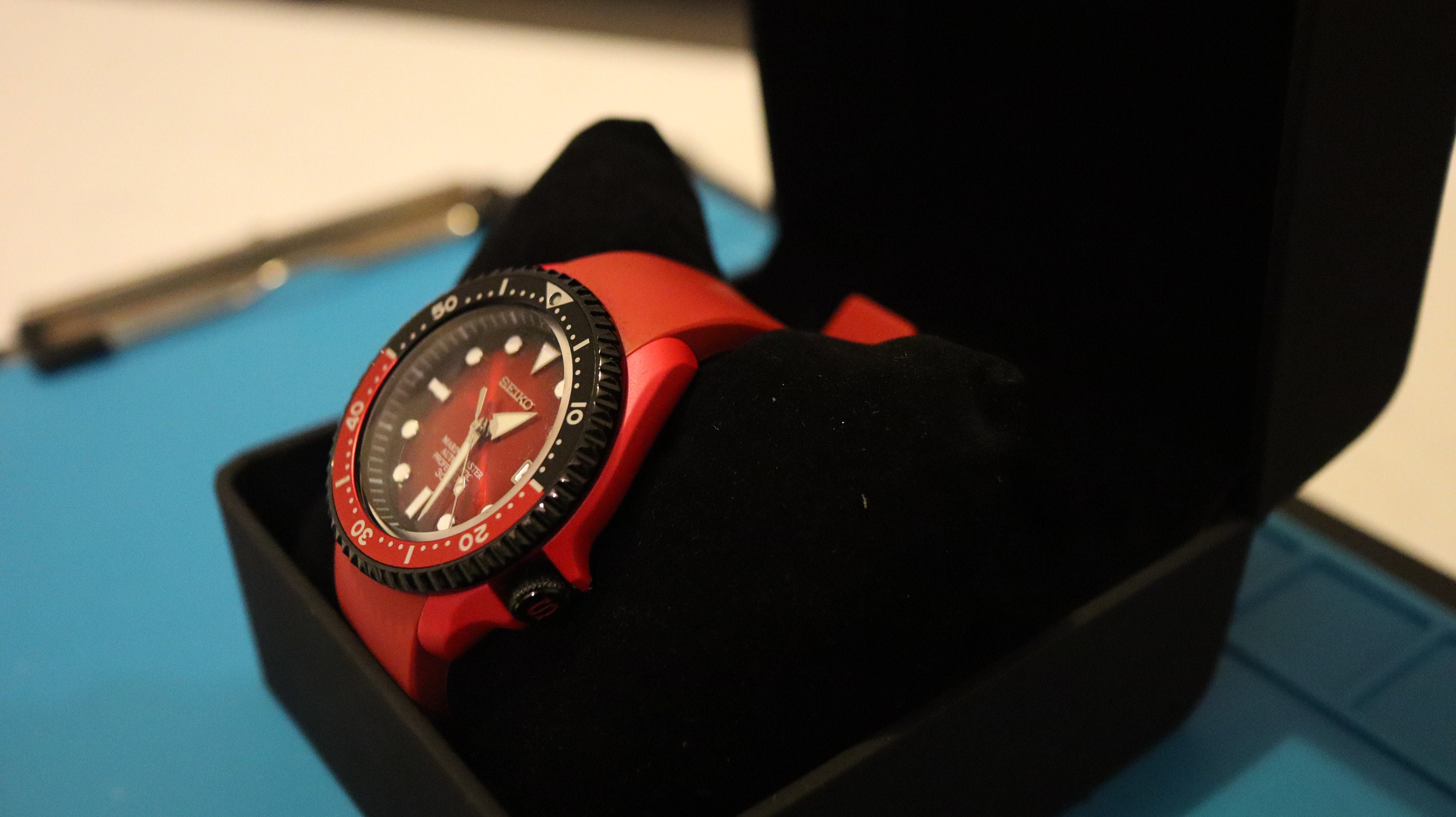 Watch for Men Seiko MOD SKX007 Red NH35 With Date and Luminous - Etsy  Australia