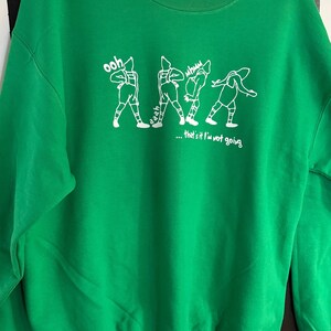 Grinch outline sweatshirt/long sleeve (green)