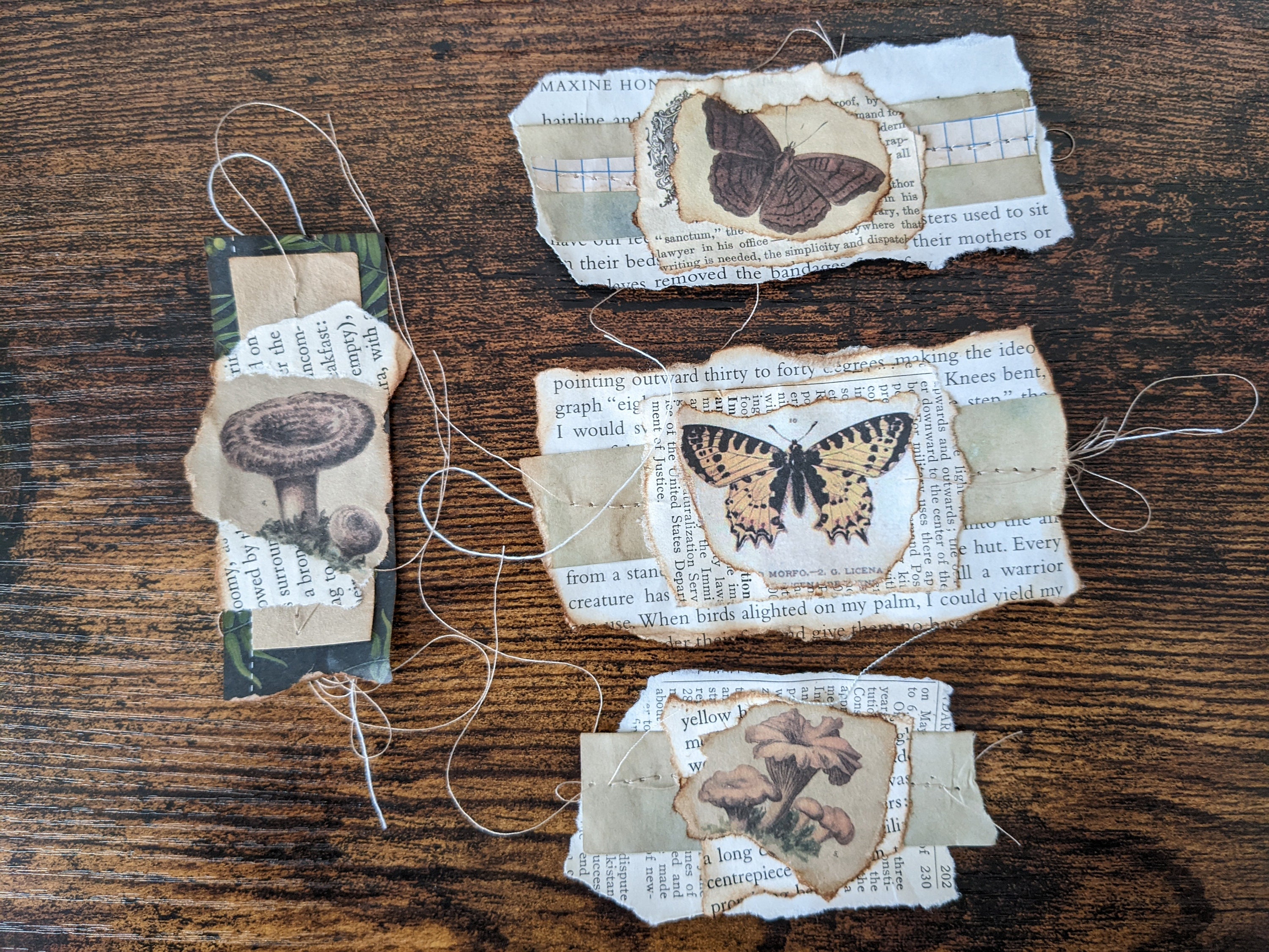 Junk Journal Embellishments - Decorated Stitched Clusters - Etsy