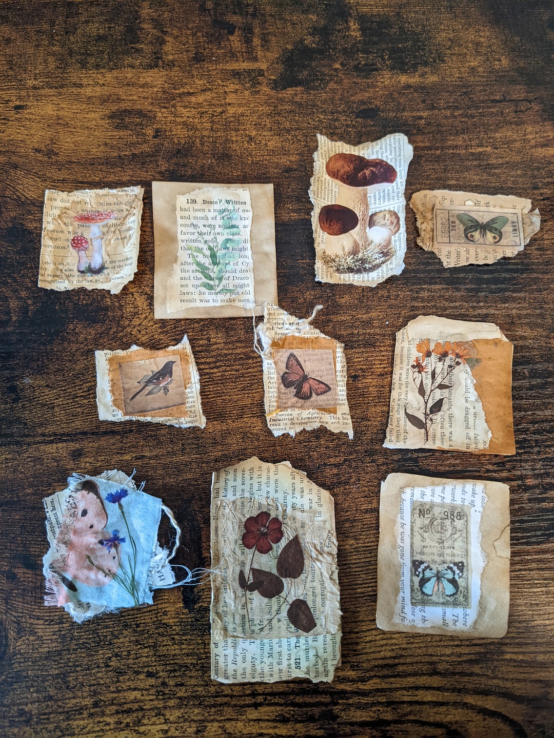 Junk Journal Embellishments - Paper Clusters - Etsy