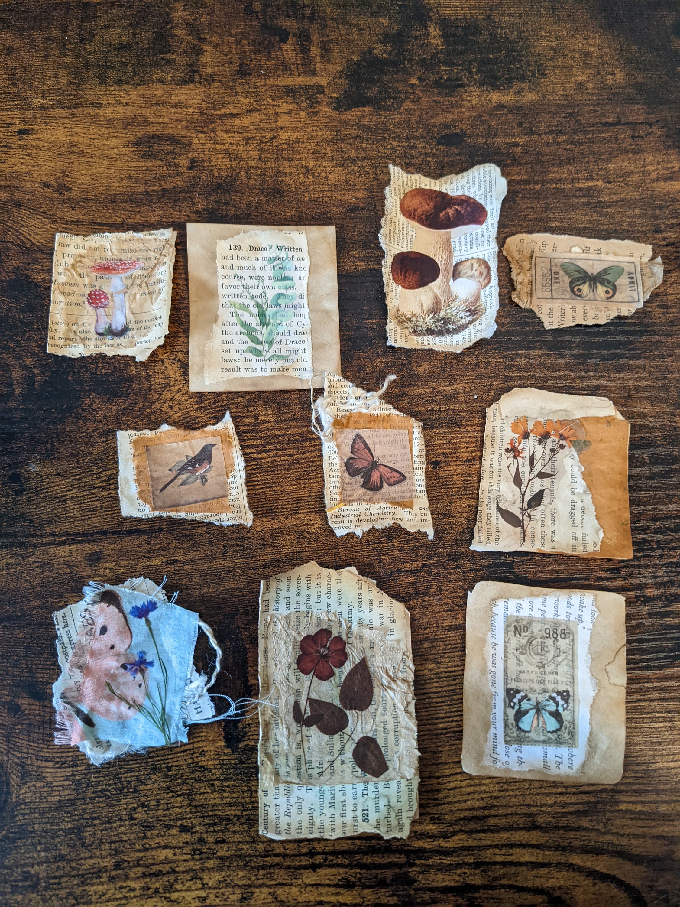 Junk Journal Embellishments - Paper Clusters - Etsy