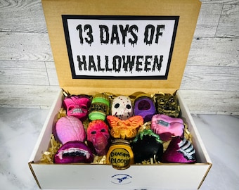 Halloween Countdown Bath Bombs OR Bath Bombs and Soap | You Pick | 13 Days of Halloween Mini's | 13 Days Countdown Bath Set | Halloween Fun