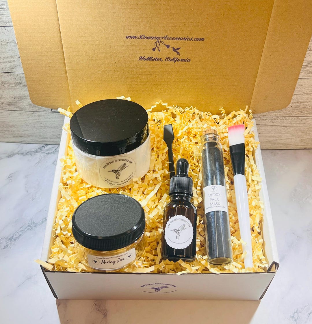 Make Your Own Face Mask Kit Clay Mask Whipped Face Soap DIY Facial ...