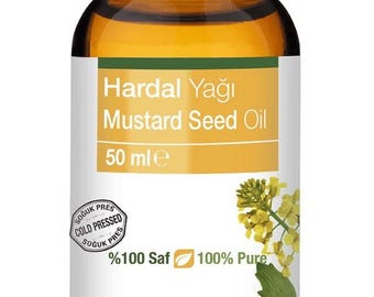 Aceite de Mostaza Natural para la Piel – 100% Puro & Prensado en Frío – Nutritivo, Hidratante y Revitalizante