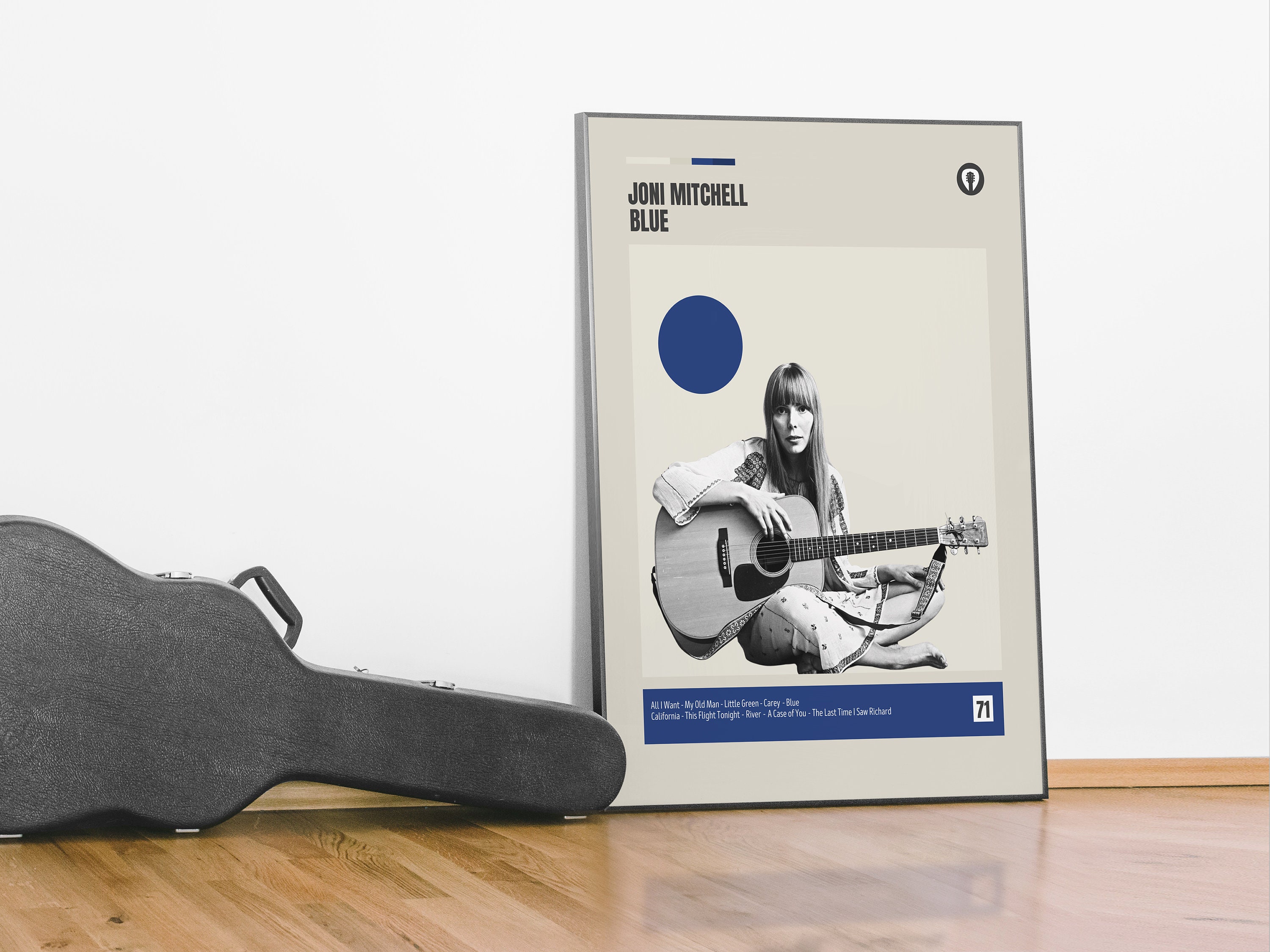 Discover JONI MITCHELL Blue, Retro Music Print, Modern Vintage, Mid Century Modern (Und)