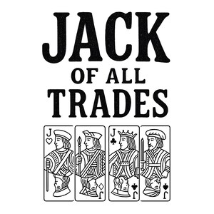 Women&#39;s Jack of All Trades - Vintage Poker Design on White