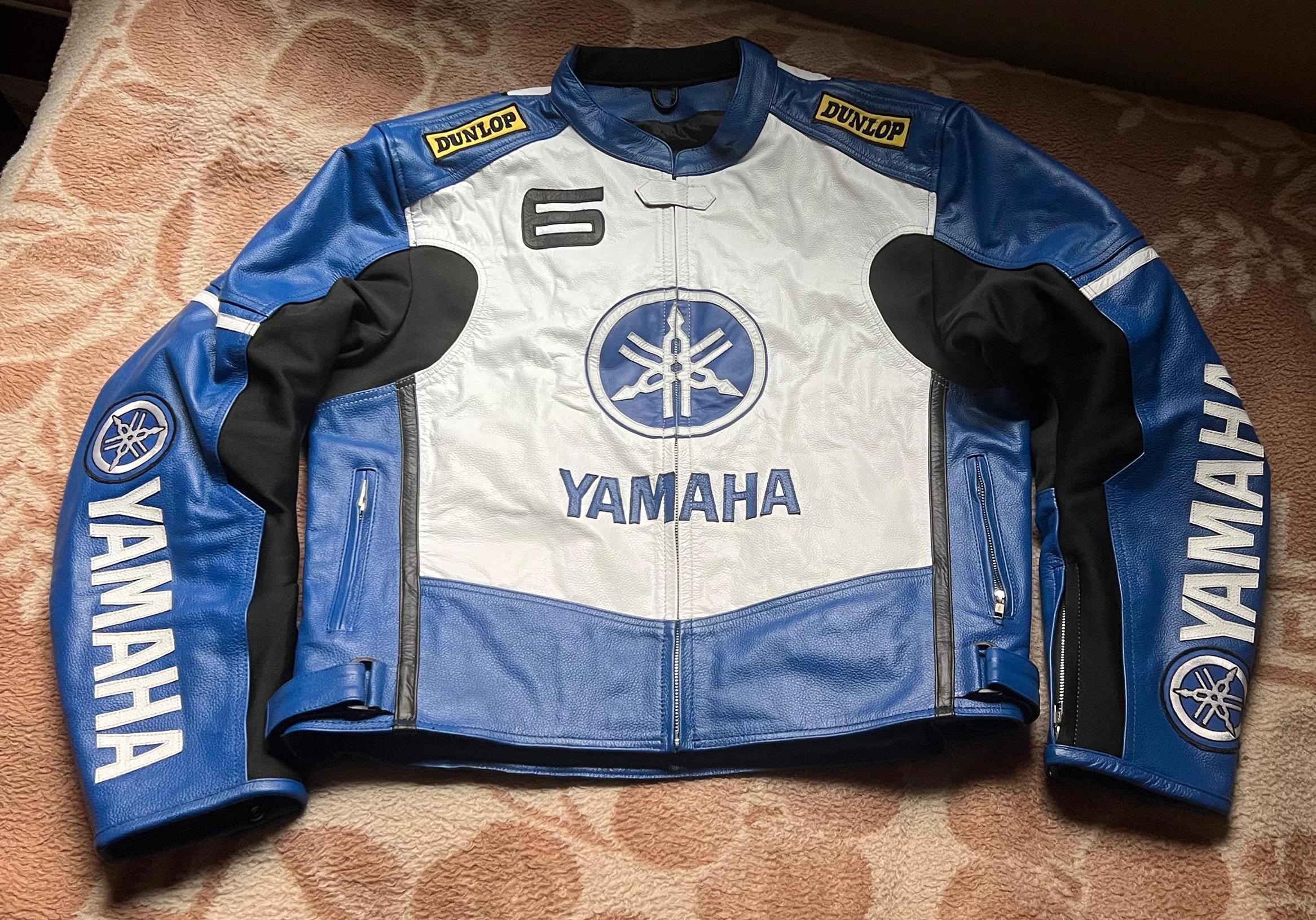 ジャケット OPEN YY_TheOpen Product JERSEY BIKER JACKET (BLUE) OPEN YY
