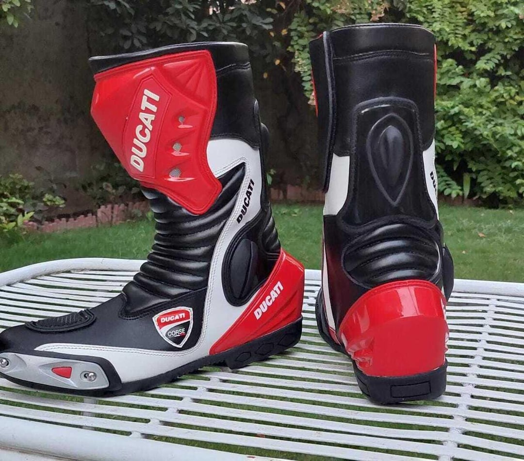 Men Ducati Motorbike Leather Racing Shoes Available All Sizes - Etsy