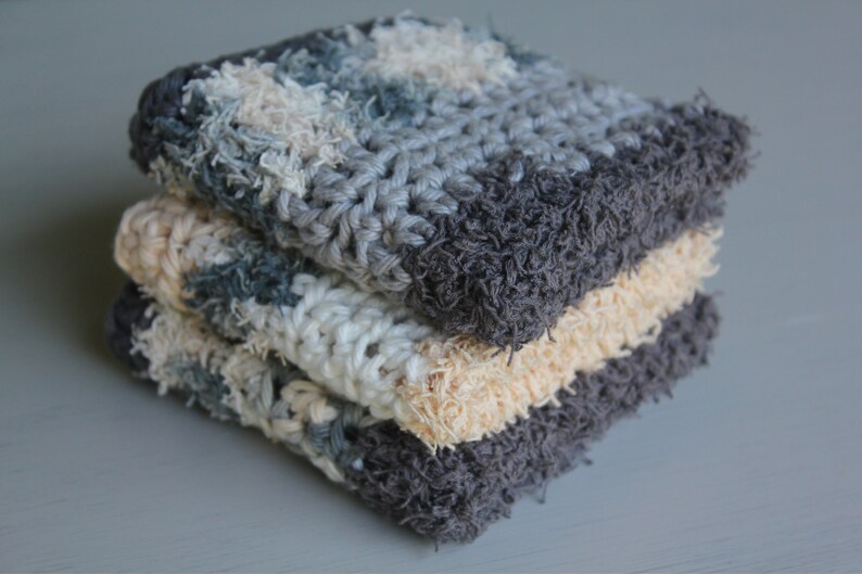 Unique Scrubby Dish cloths, perfect size, 100% Cotton image 1