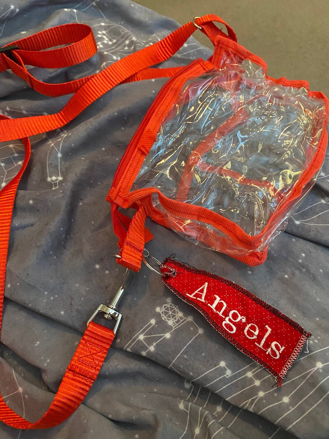 Handmade Clear Stadium Crossbody Bags W/adjustable Shoulder Straps