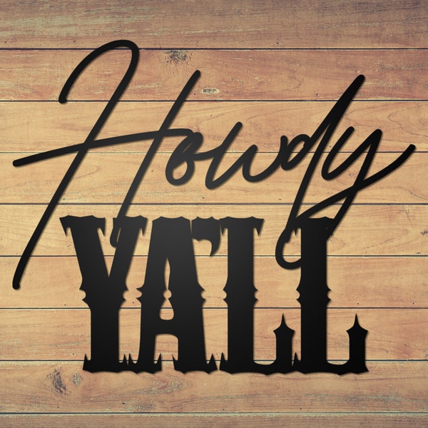 Howdy Sign - Etsy