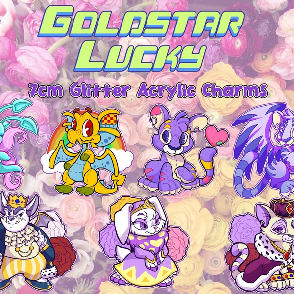 Porte-clés de fan Glitter Neopets