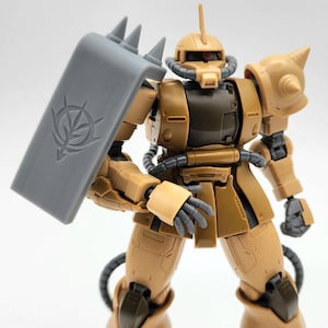 Zaku Spiked Shoulder Shield (1/144 Resin Accessory)