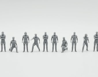 Zeon Hangar Crew (10 Figure Set) (Resin Accessory Kit - Hg, Mg, Pg, & Jg Scale)