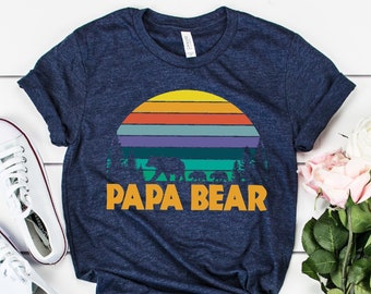 Papa Bear Shirt, Dad Shirts, Husband Present, Father's Day Gift, Gift for Him, Gift for Father, Christmas Gift for Dad, Gift For Daddy