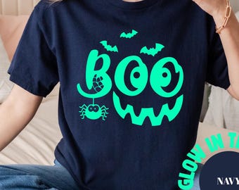 Glow in the Dark Boo Ghost Shirt: Funny Halloween Tee