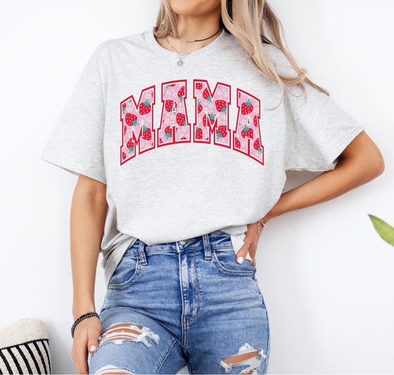 Strawberry Mama Shirt - Cute Fruit Graphic Tee