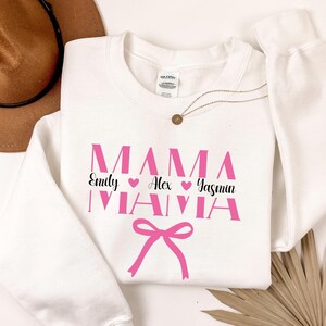 Personalized Mama Sweatshirt, Mom Shirt With Kids Names, Custom Mama Hoodie, Custom Mama Shirt, Mother&#39;s Day Gift, Mama With Children Names