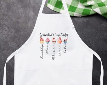 Grandma's Cupcakes Apron: Personalized Kitchen Gift