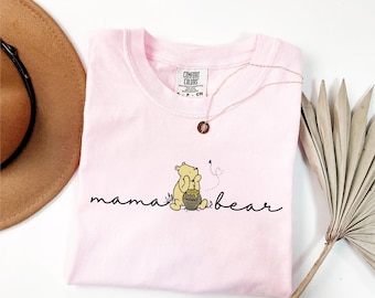 Comfort Colors® Mama Bear Shirt: Personalized Mom Tee