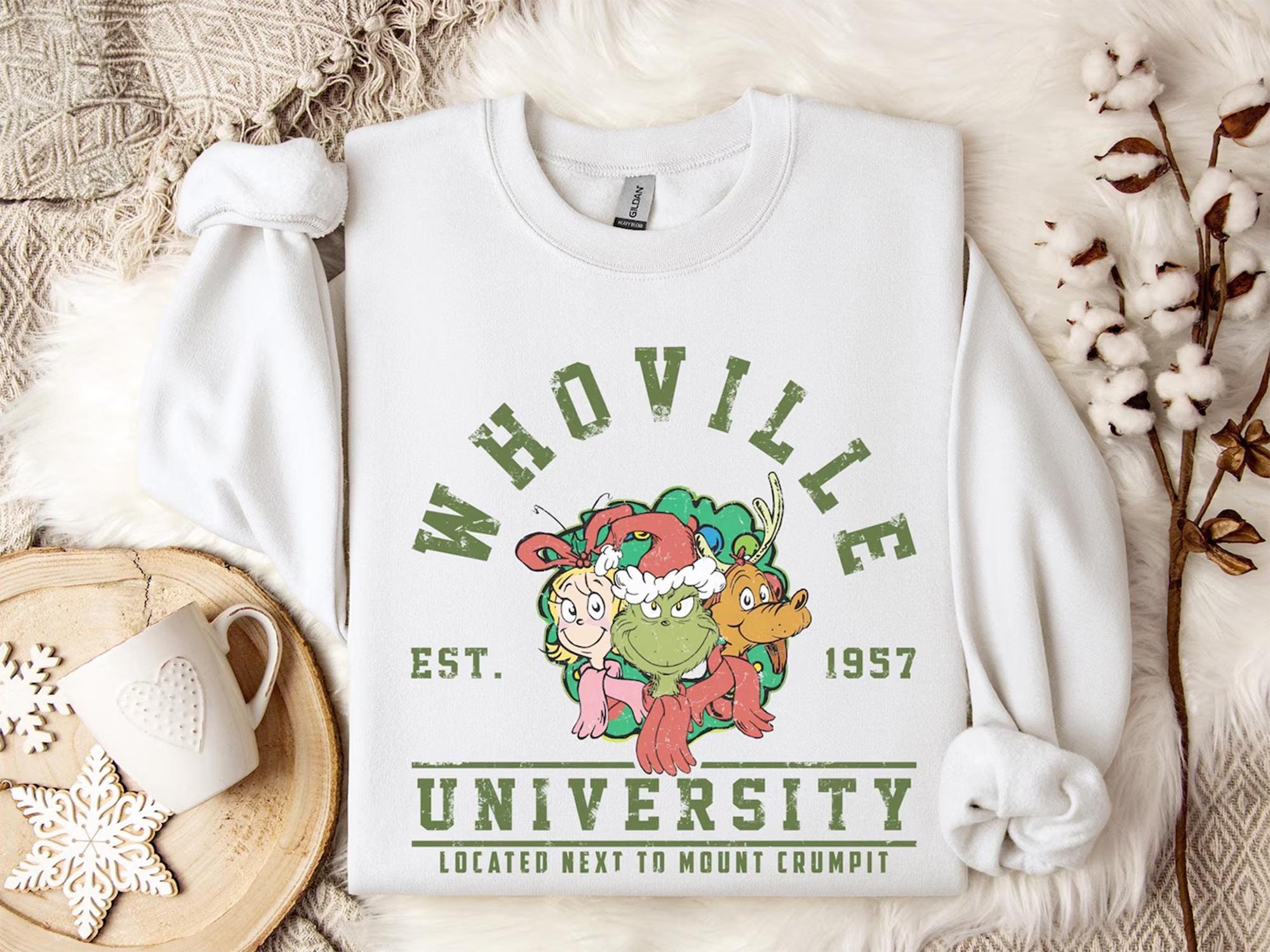 Grinch Christmas Sweater Light Up Etsy