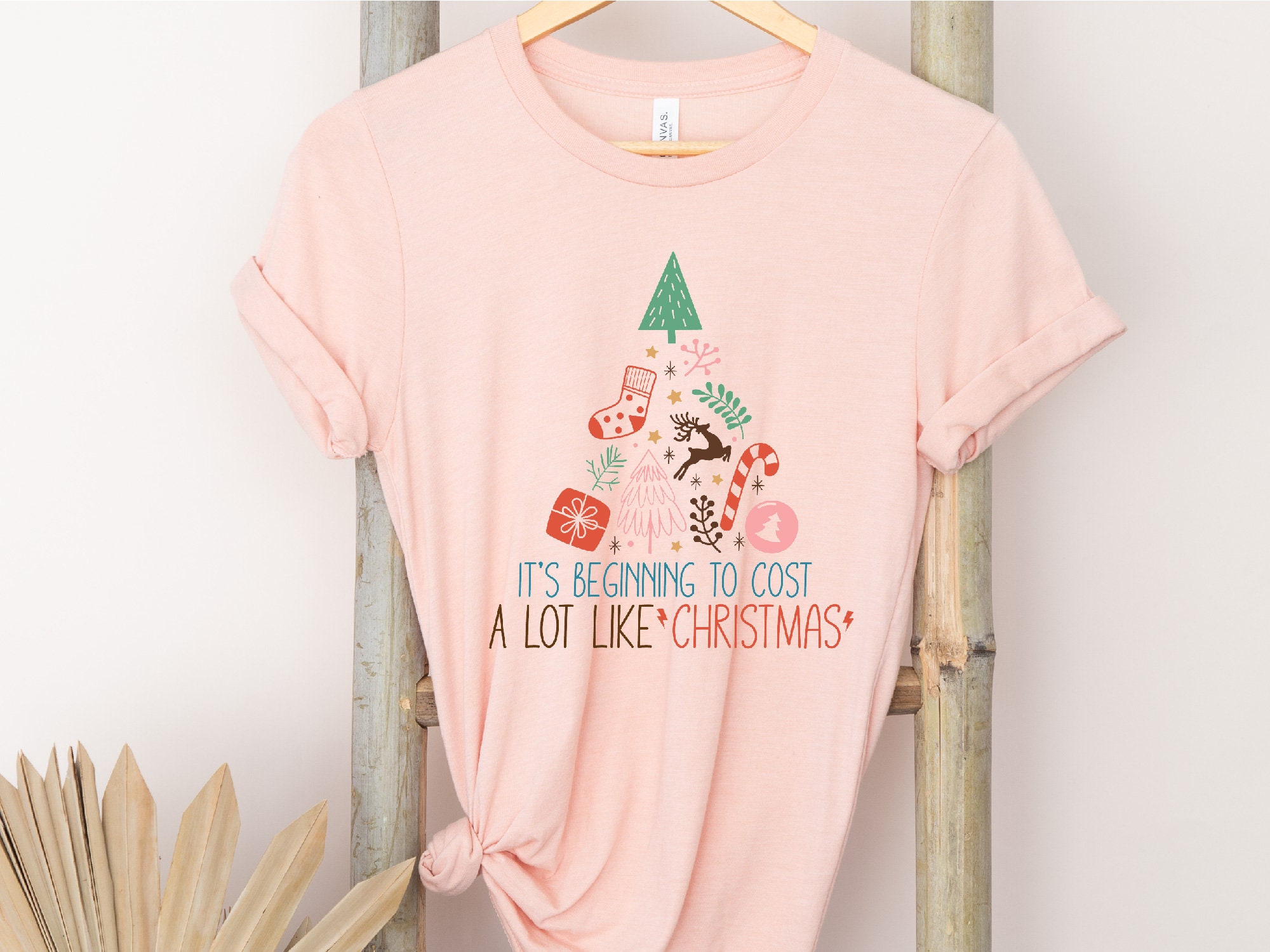 Womens It's Beginning To Cost A Lot Like Christmas Tshirt Funny Holiday  Credit Card Tee Womens Graphic Tees 