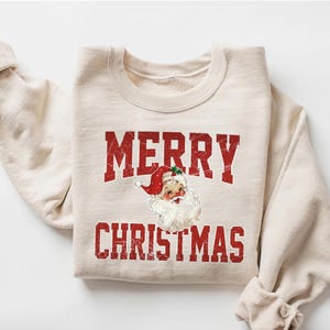 Merry Christmas Santa Sweatshirt, Cute Santa Claus Hoodie, Funny Christmas Sweatshirt, Funny Santa Christmas Sweater, Christmas Gifts