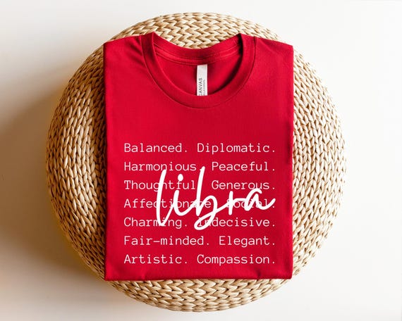 Libra Shirt: Astrology Tee for Women - September October Birthdays