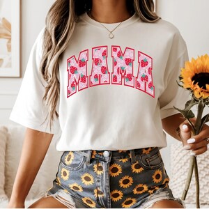 Strawberry Mama Shirt - Cute Fruit Graphic Tee image 7