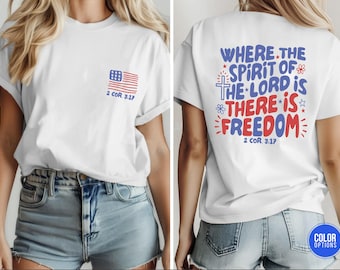 Christian Freedom T-Shirt: Bible Verse Religious Tee