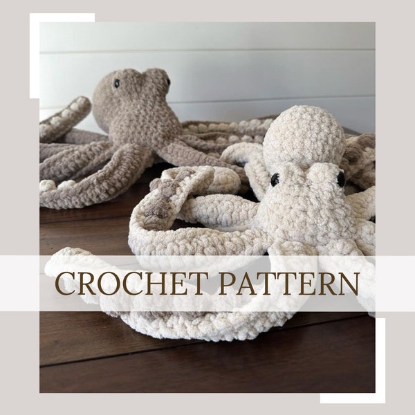 BUNDLE - Anchor The Octopus Pattern | Crochet Pattern |Digital Download | PDF