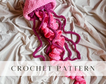 Jazzy The Jellyfish Pattern | Crochet Pattern |Digital Download | PDF