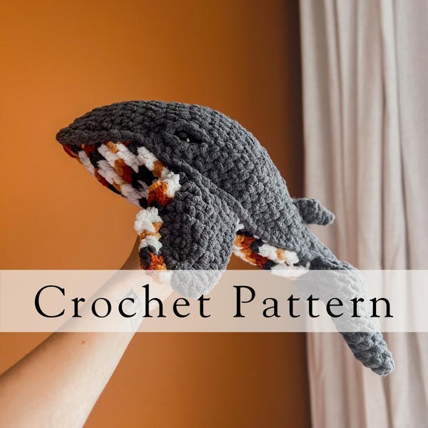 BABY Hugo The Humpback Whale Pattern | Crochet Pattern |Digital Download | PDF