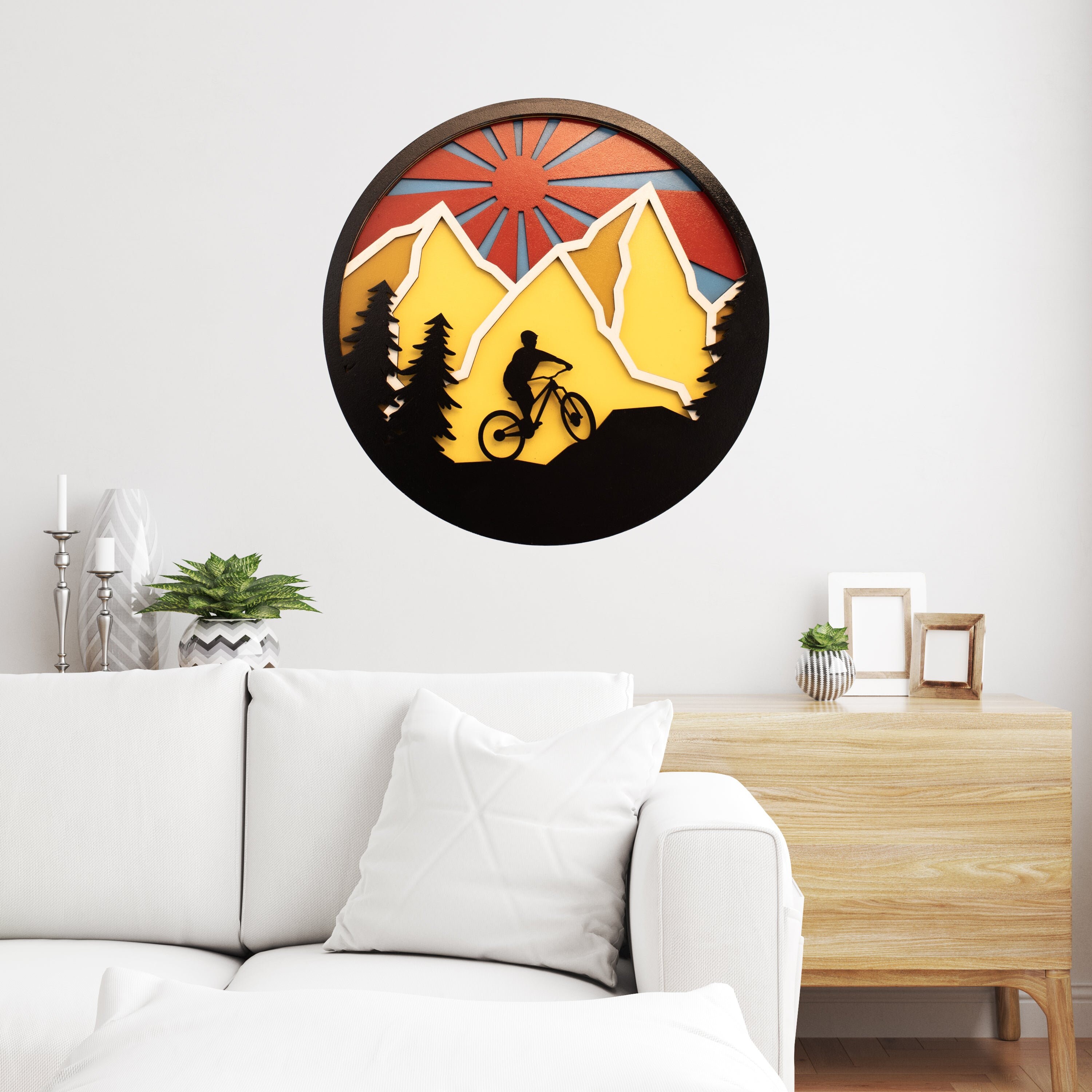 Bike Mountain Mandala - Etsy