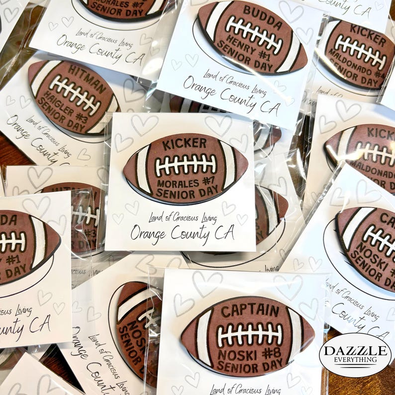Football Pin, Personalized Football Pin, Football Player Gift, Team Mom ...