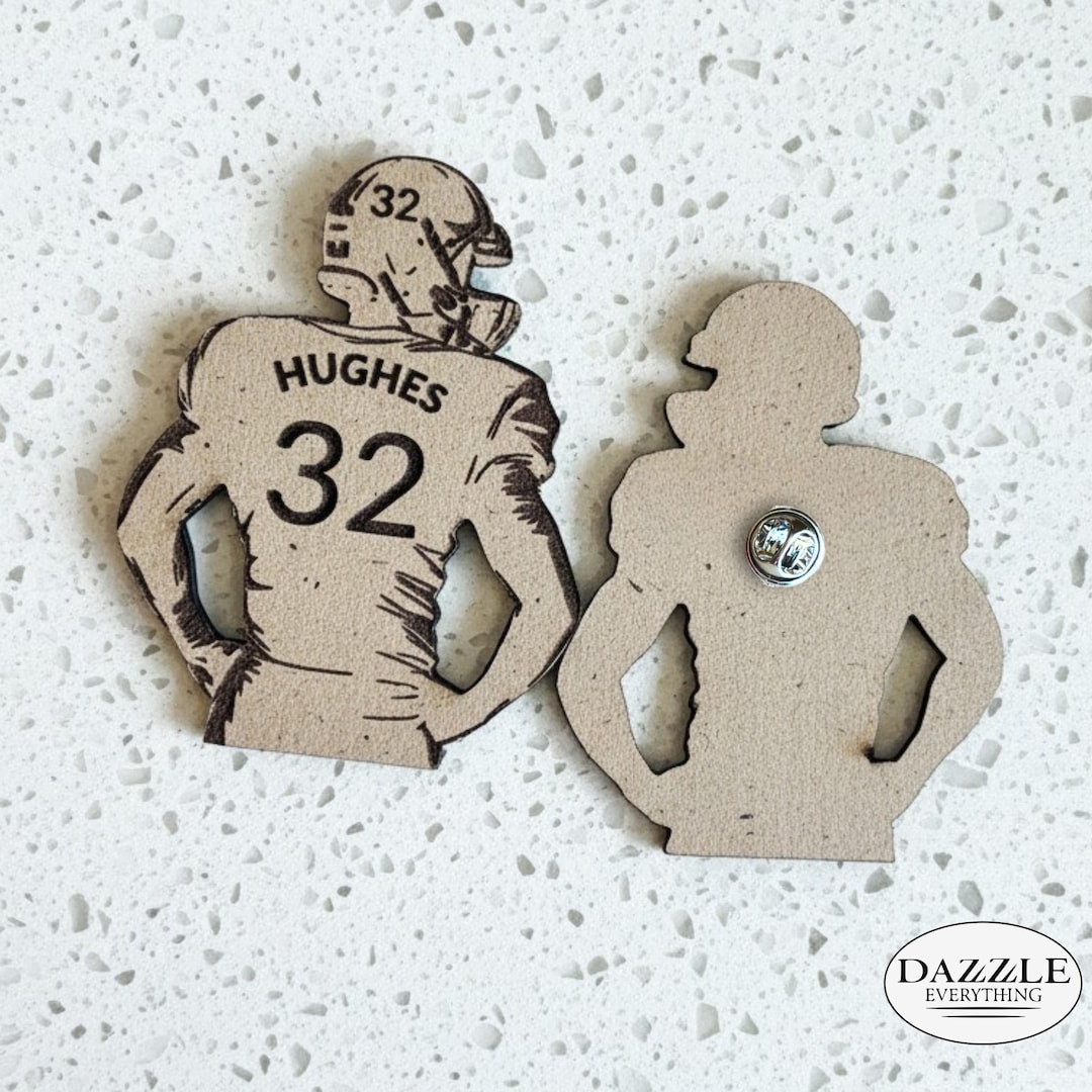 Football Gift, Personalized Football Pin, Football Player Gift, Team ...