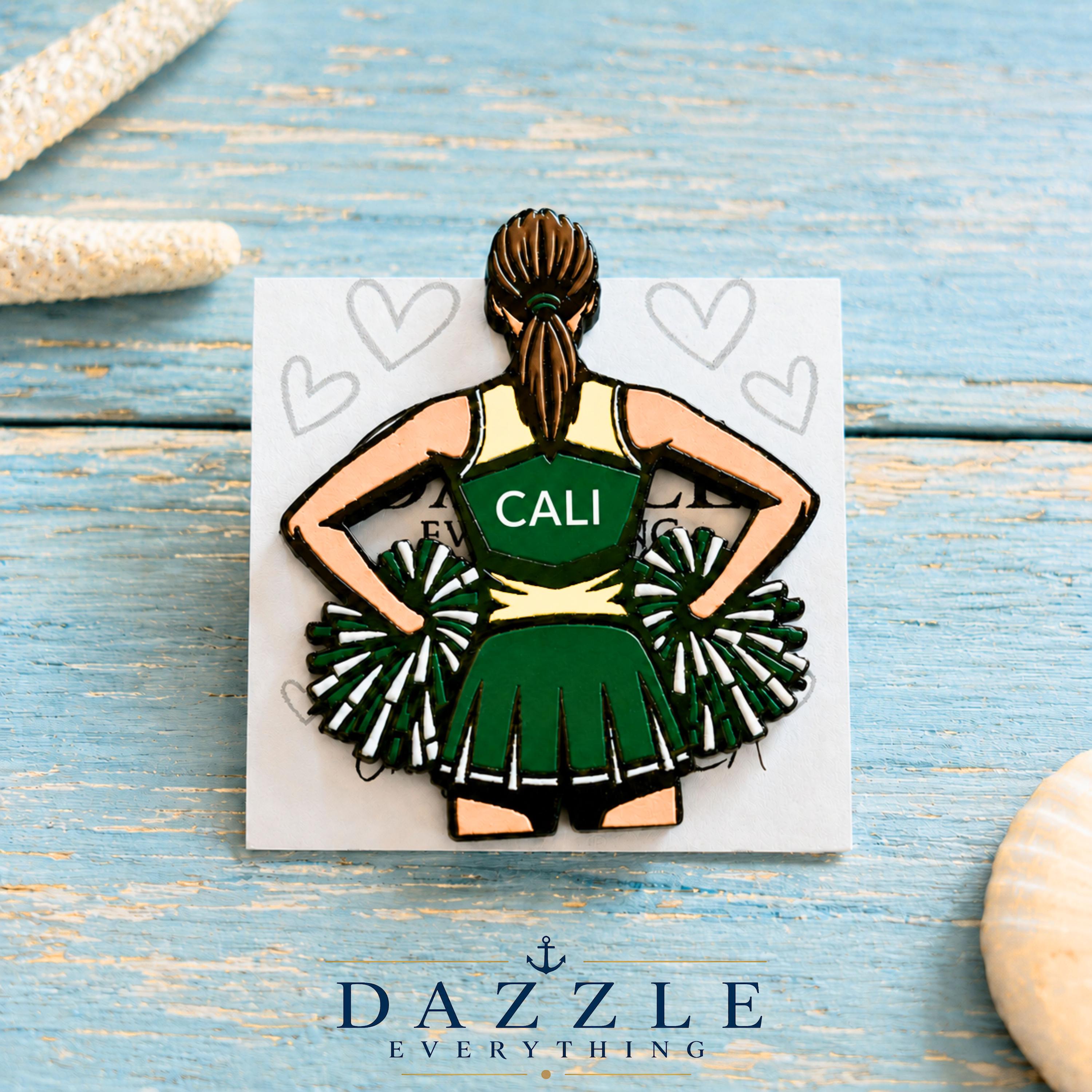 Personalized Cheerleader Pin, Custom Cheer Team Pins, Cheer Coach Gift ...