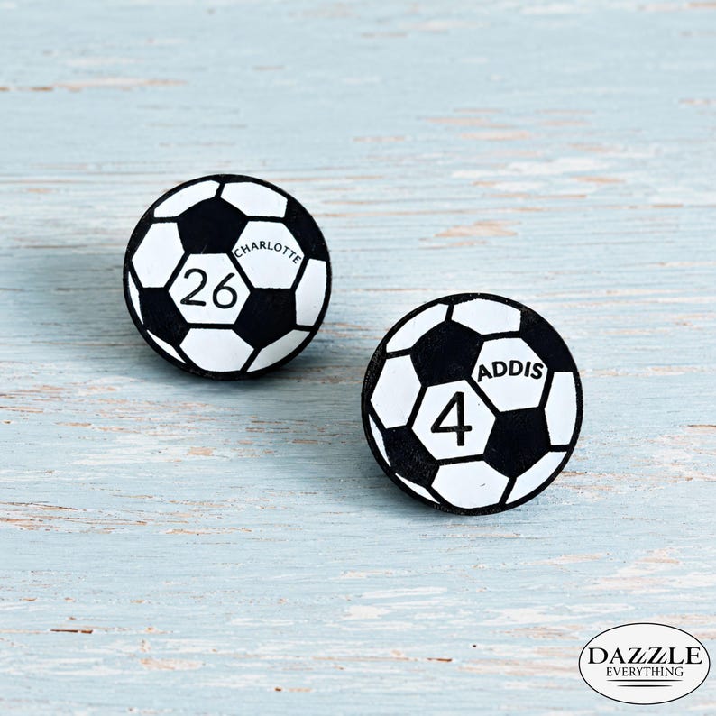 Personalized Soccer Pin, Custom Soccer Player Gift, Soccer Team Pins, Soccer Mom Gift, Coach Gift, Senior Night Gift, Sports Team Keepsake image 8