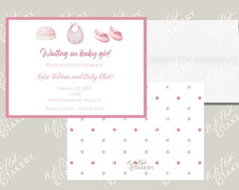 Sweet Baby Girl Shower Invitation
