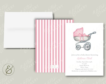 Baby Mädchen Einladung