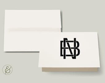 Ineinandergreifende Block Initialen