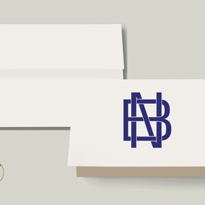 Ineinandergreifende Block Initialen Bild 3