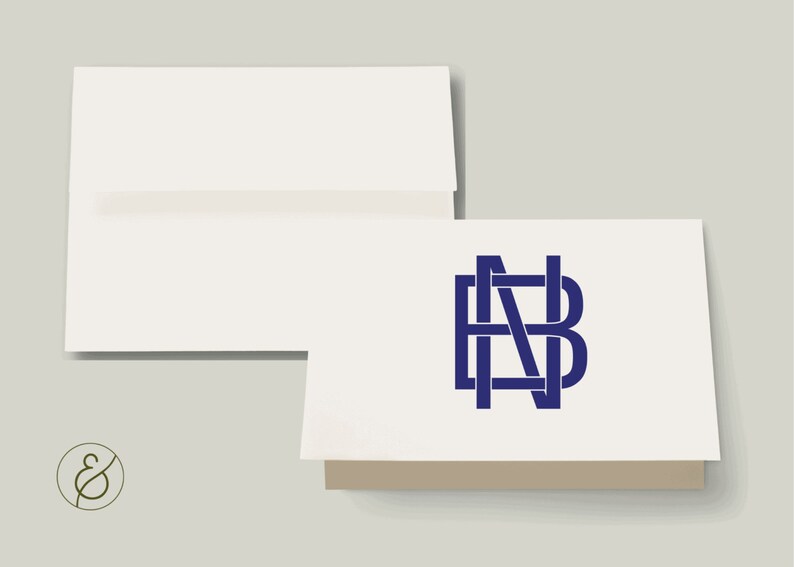 Ineinandergreifende Block Initialen Bild 3