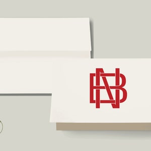 Ineinandergreifende Block Initialen Bild 2