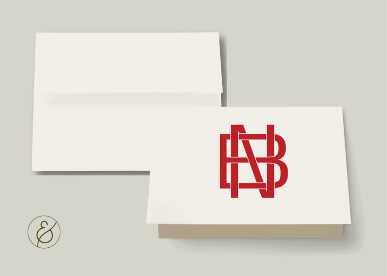 Ineinandergreifende Block Initialen Bild 2