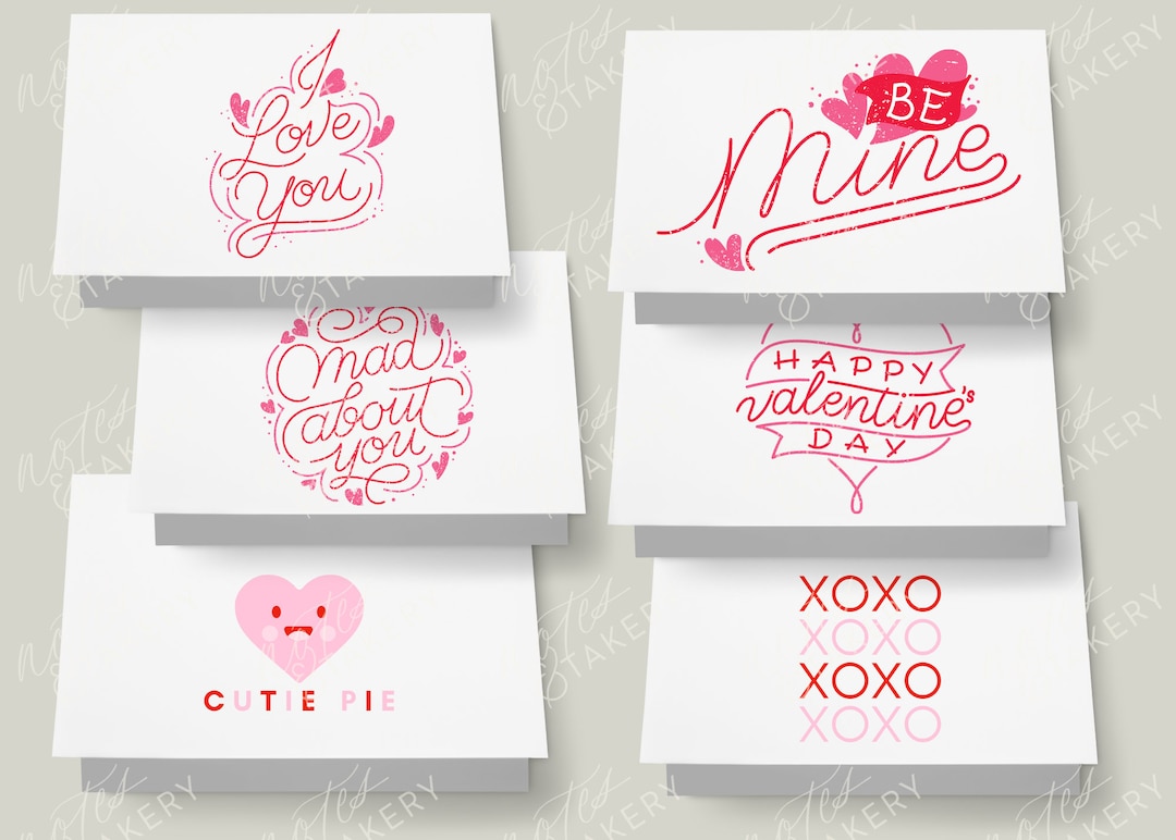 Assorted Valentine Cards - Etsy