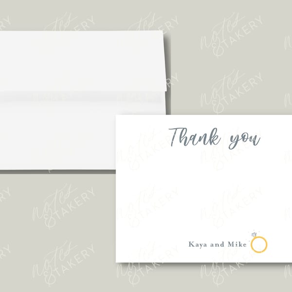 Engagement Thank You Etsy